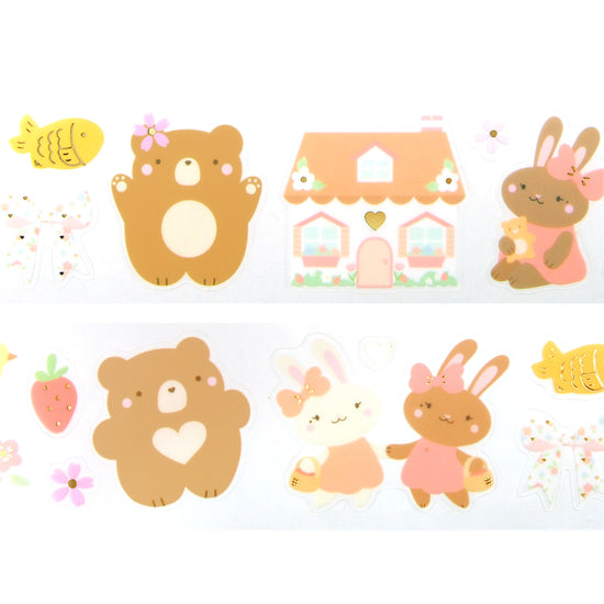 Juniper & Jasper Spring PET tape (50mm + light gold foil)