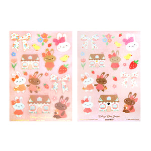 Cottagecore Juniper Deco Stickers (light gold foil + you pick finish)