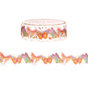 Flora Butterflies Diecut washi (15mm + light gold foil)