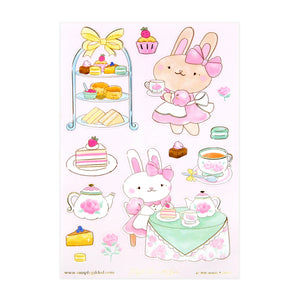 High Tea with Juni Deco Stickers (light gold foil)