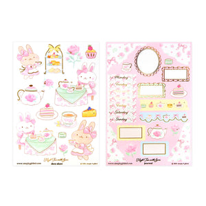 High Tea with Juni Journal Kit (light gold foil)