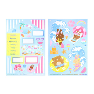 Beach Bunny Journal Kit (silver holographic foil)