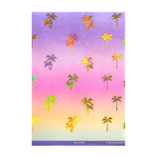 Sunset Palms Washi Paper Sticker