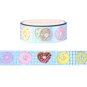 I Donut Care Rack washi (15mm + silver holographic foil)