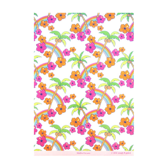 Malibu Dreams Washi Paper Sticker