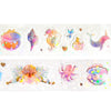 Enchanted Ocean PET tape (30mm + rose gold foil / sparkle star overlay)