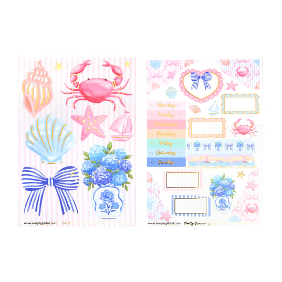 Pretty Summer Journal Kit (light gold foil)
