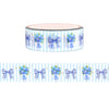 Pretty Summer Hydrangea & Bow washi (15mm + light gold foil)