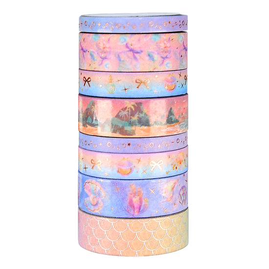 Enchanted Ocean Full Washi Box (rose gold foil)