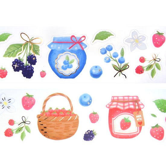 Berry Picking PET tape (50mm + light gold foil)