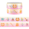 Dreams Come True Treats set of 2 washi (15mm + light gold foil)