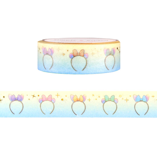 Dreams Come True Ears washi (15mm + light gold foil)