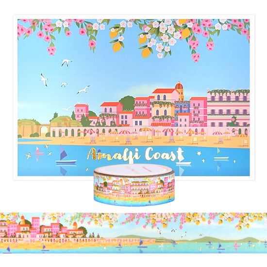 Amalfi Coast Landscape Passport set (15mm + light gold foil)