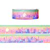 Electric City Sunset washi (15mm + sparkle iridescent overlay)