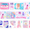 Electric City PET tape (50mm + sparkle star overlay)