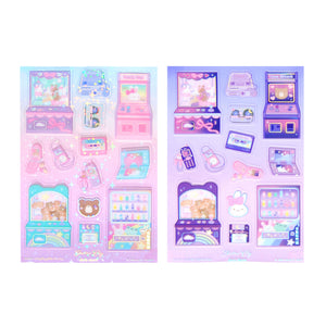Electric City Deco Stickers (clear matte) (you pick)