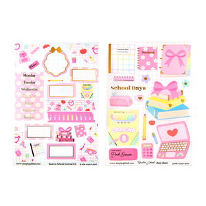 Back to School Journal Kit (light gold foil)