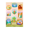 National Parks Deco Stickers (light gold foil)