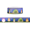 National Parks Camping washi (15mm + light gold foil)