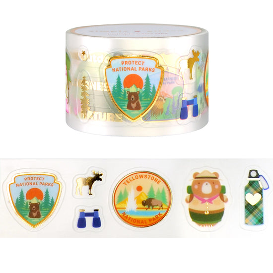 National Parks PET tape (30mm + light gold foil)