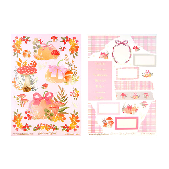 Autumn Blush Journal Kit (satin gold foil)