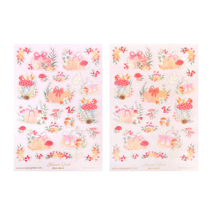 Autumn Blush Deco Stickers (satin gold foil) (you pick)