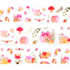 Autumn Blush PET tape (50mm + satin gold foil)