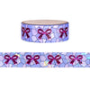 Gothic Cathedral Bow Stained Glass washi (15mm + magenta foil / shattered glass overlay)