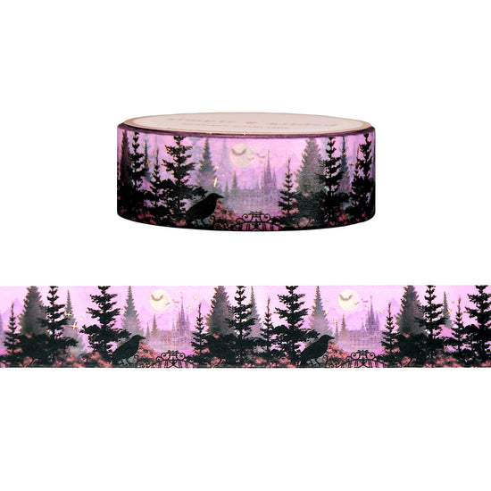 Gothic Cathedral Landscape washi (15mm + rose gold foil)