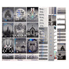 Midnight Hollow Luxe Sticker Kit (black holographic foil)