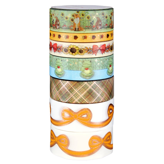 Autumn Whimsy Full Washi Box (rose gold foil)