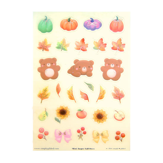 Cozy Harvest Deco Stickers (rose gold foil) (you pick)