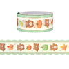 Vertical Jasper & Fruit Diecut washi (20mm + rose gold foil)