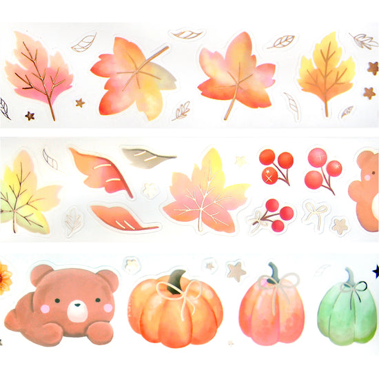 Cozy Harvest PET tape (50mm + rose gold foil)
