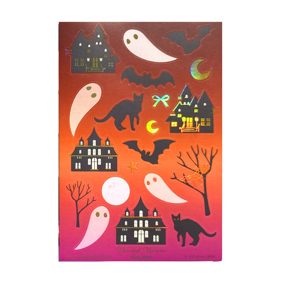 Fall Haunted Mansion (Deco Sheet + light gold holographic foil)