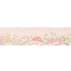 Mushroom Kingdom Pink Floral washi (15mm + light gold foil)