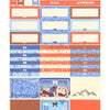 Ski Chalet Luxe Sticker Kit & date dots (silver foil)