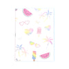 Summer Box B6 Stitched Blank Insert (silver holographic foil)(Item of the Week)