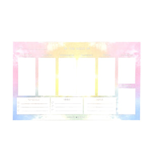 Tie-dye weekly notepad (silver foil) (Item of the Week)