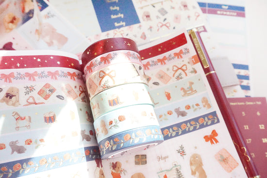 Velveteen Full Washi Box (light gold foil)