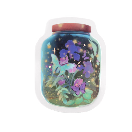 Afterglow Firefly Jar Large Diecut Sticker