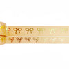 Apricot Bow washi set (15/10mm + light gold foil)(Item of the Week)