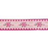 Embroidered Floral Ribbon PINK Washi (15mm + light gold foil)(Item of the Week)