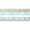 Blue Candle Cactus Ombré Bow washi set (15/10mm + rose pink foil)