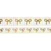 Rainbow Gingham Bow Washi Set (15/10mm + light gold) - Restock