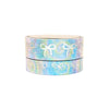 Tie-dye Pastel Bow Washi set (15/10mm + silver holographic foil) (Item of the Week)