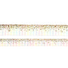 Rainbow Gingham Stardust Washi Set (15/10mm + light gold / light gold glitter foil) - Restock