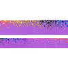 Neon Purple Stardust Rainbow washi set (15/10mm + rainbow / silver glitter holographic foil)