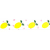 Spring Lemon Dots washi (15mm + silver foil)