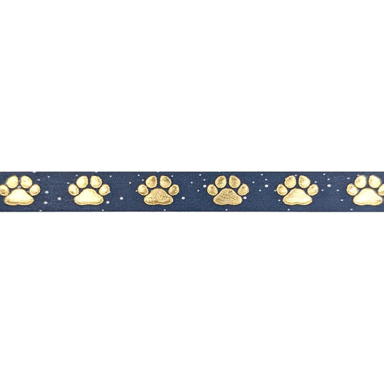 Winter Beagle Paw print washi (7.5mm + light gold foil)